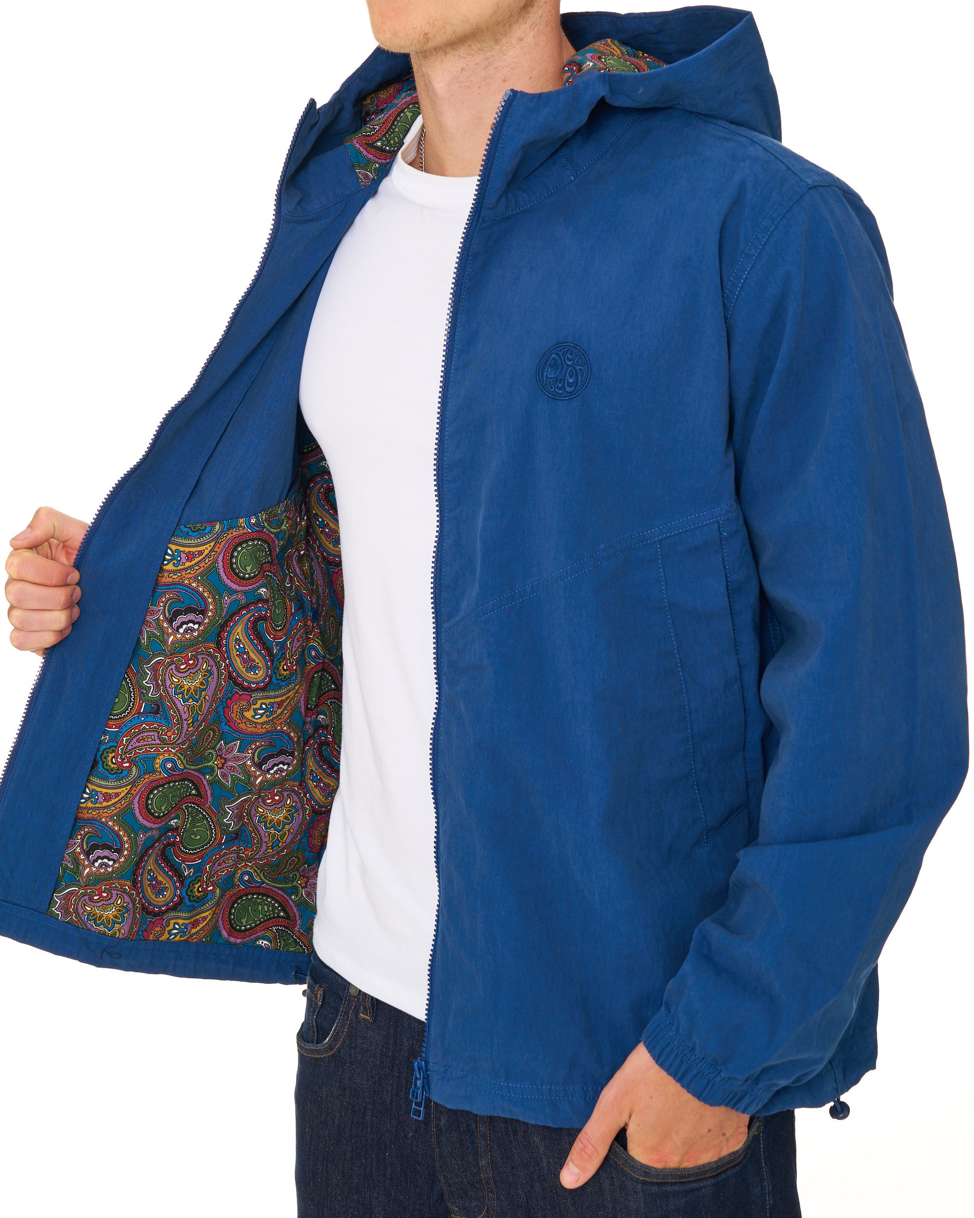Pretty Green Feltham Hooded Jacket Blue
