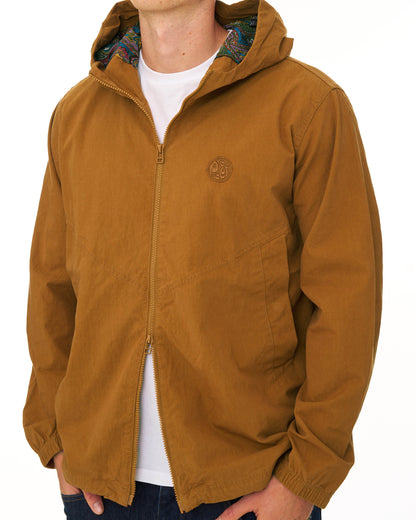 Pretty Green Feltham Hooded Jacket Burnt Orange