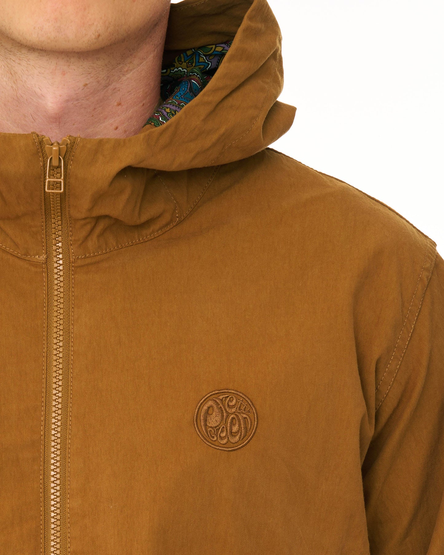 Pretty Green Feltham Hooded Jacket Burnt Orange