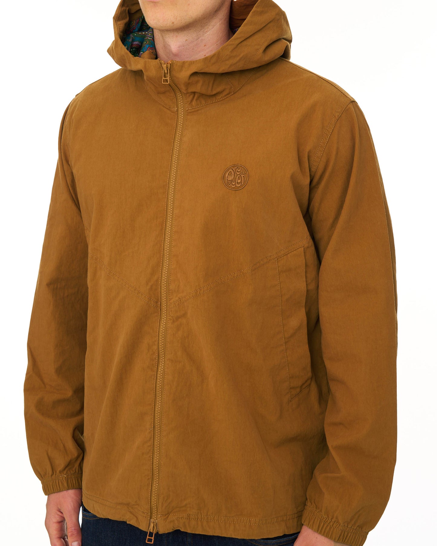 Pretty Green Feltham Hooded Jacket Burnt Orange