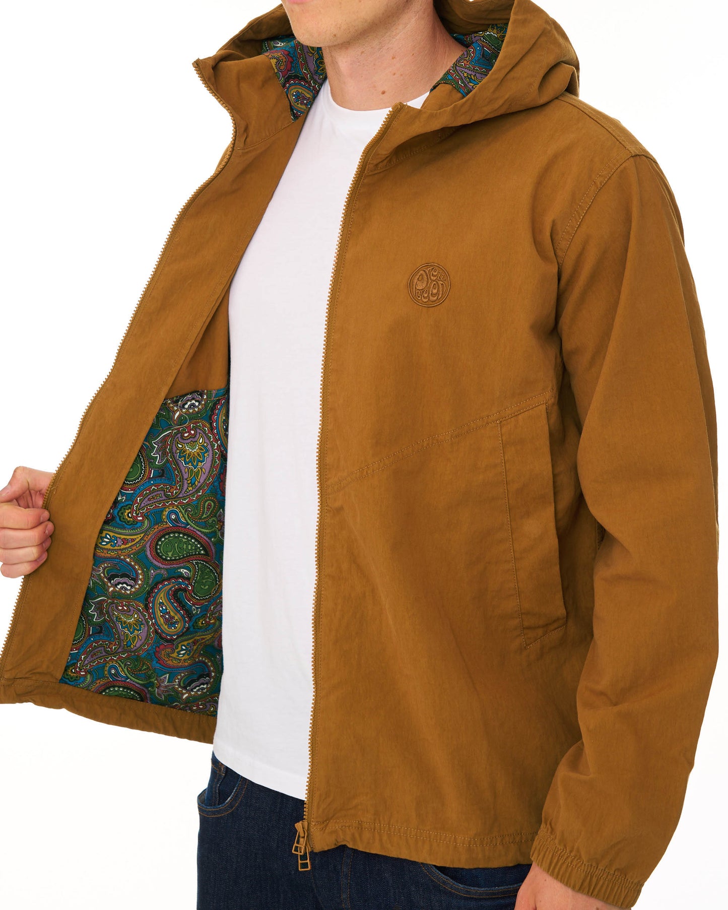Pretty Green Feltham Hooded Jacket Burnt Orange