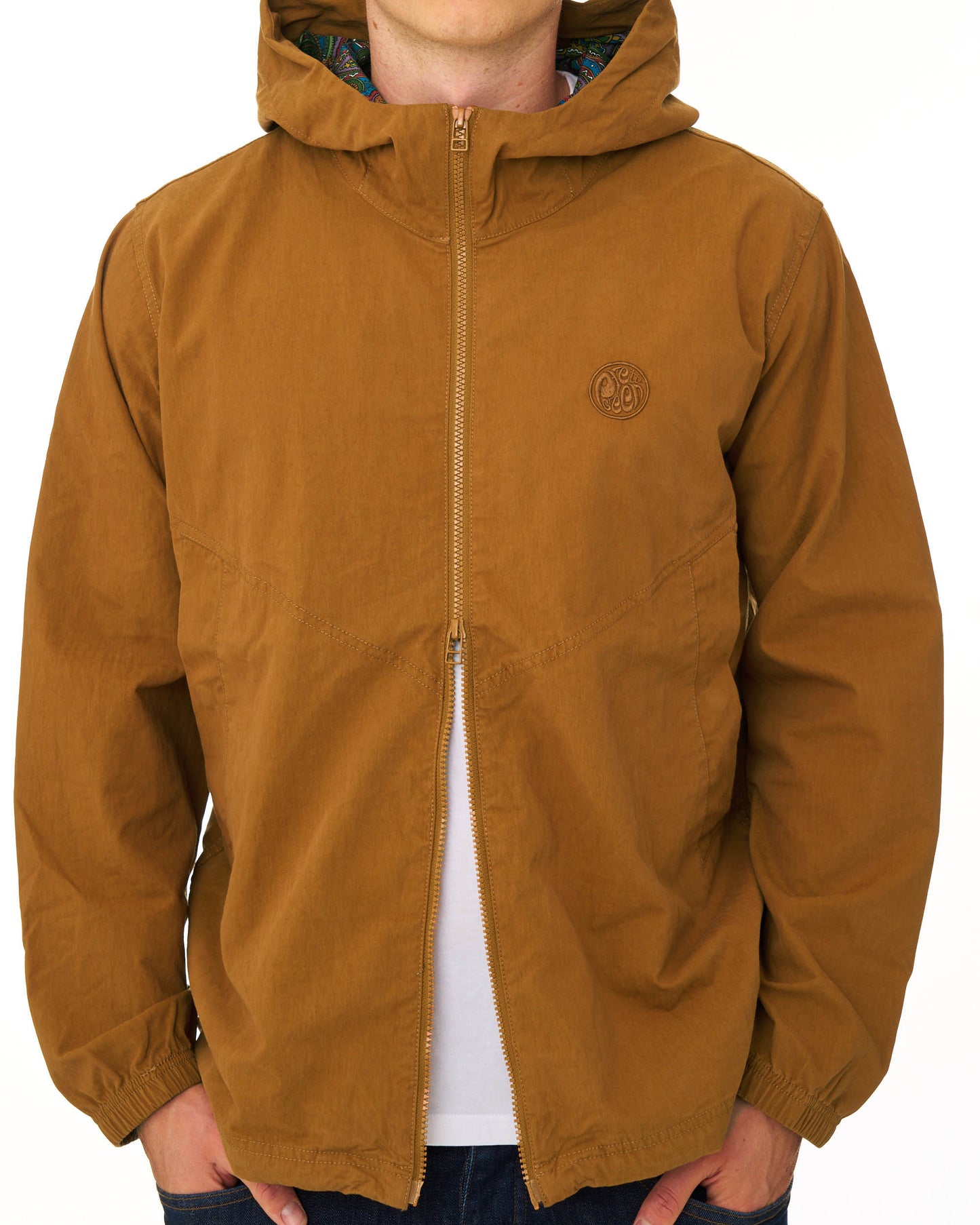 Pretty Green Feltham Hooded Jacket Burnt Orange