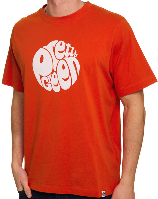Pretty Green Pretty Green Gillespie Logo T Shirt Bright Red
