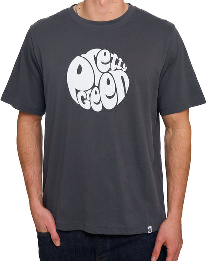 Pretty Green Gillespie Logo T Shirt Charcoal