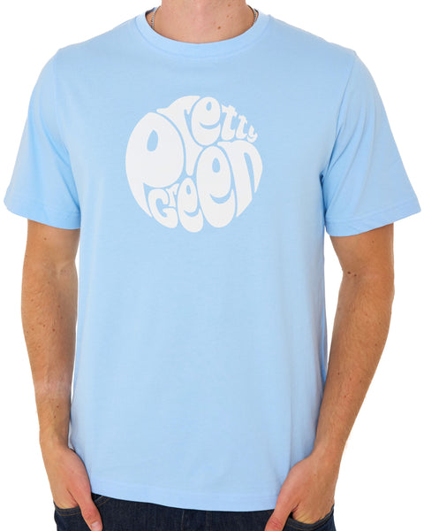 Pretty Green Gillespie Logo T Shirt Sky Blue