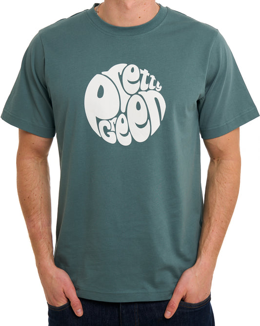 Pretty Green Pretty Green Gillespie Logo T Shirt Teal