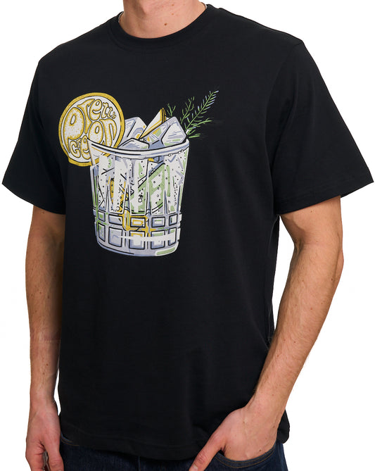 Pretty Green Pretty Green Gin & Tonic T-shirt Black