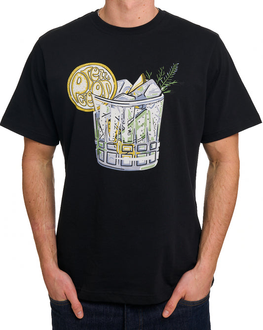 Pretty Green Pretty Green Gin & Tonic T-shirt Black