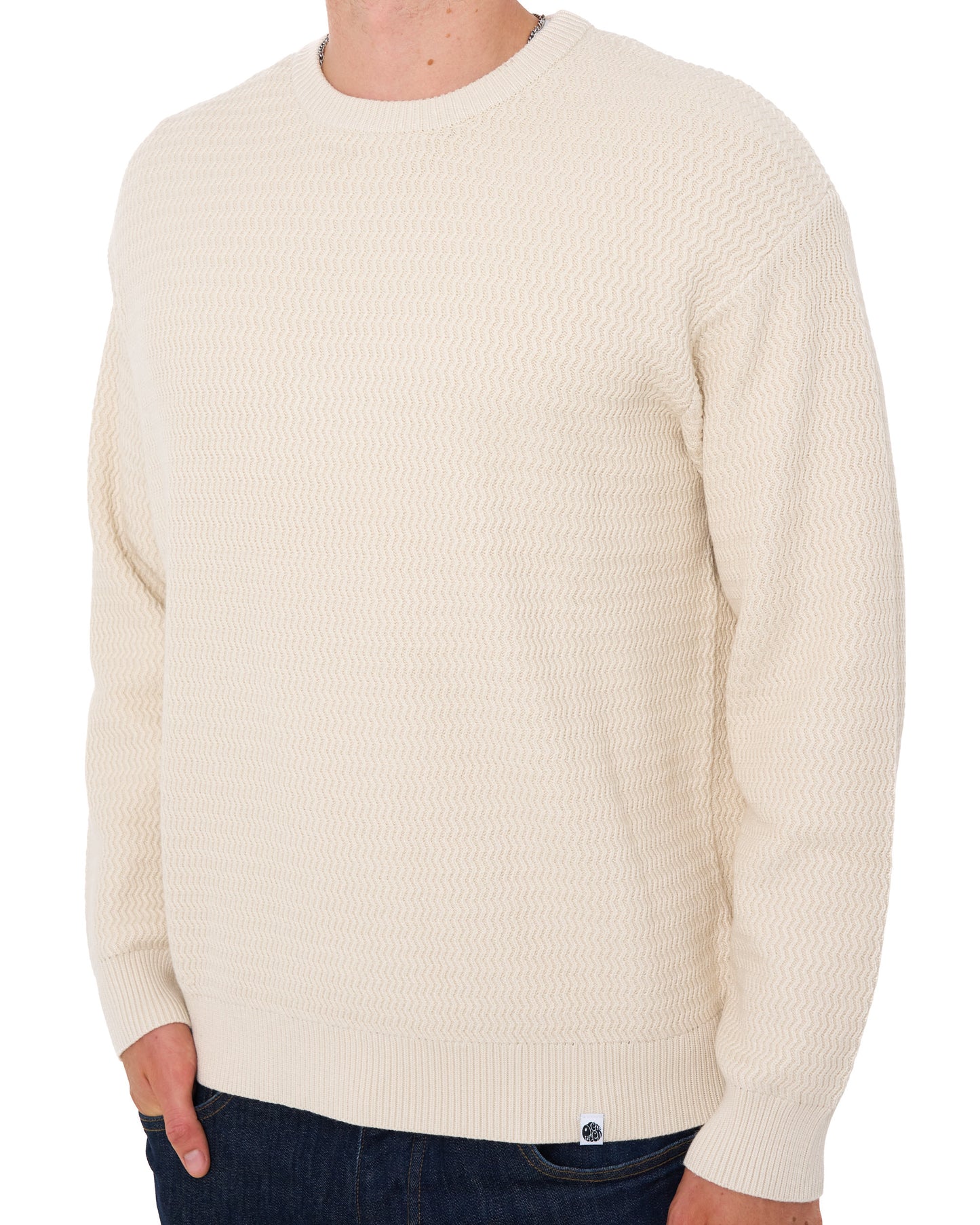 Pretty Green Howlett Knit Jumper Stone