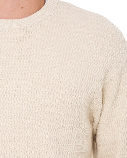 Pretty Green Howlett Knit Jumper Stone