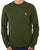 Pretty Green Merino Blend Crew Knit Khaki Green