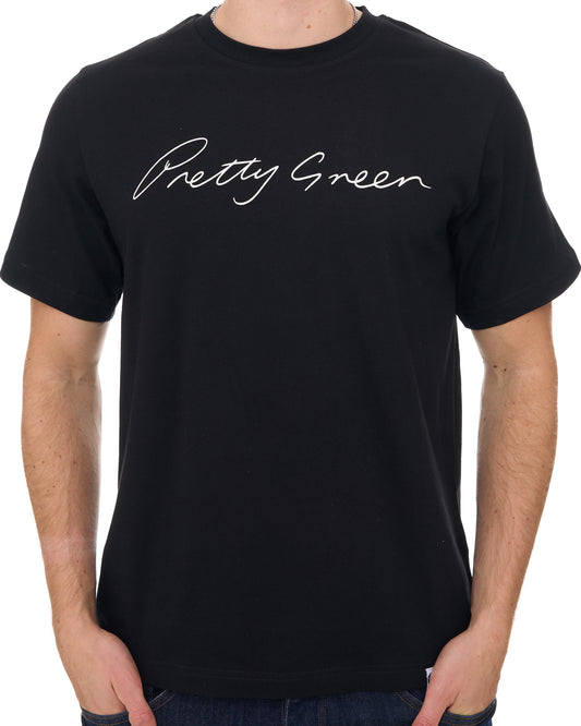 Pretty Green Pretty Green PG Signature T Shirt Black