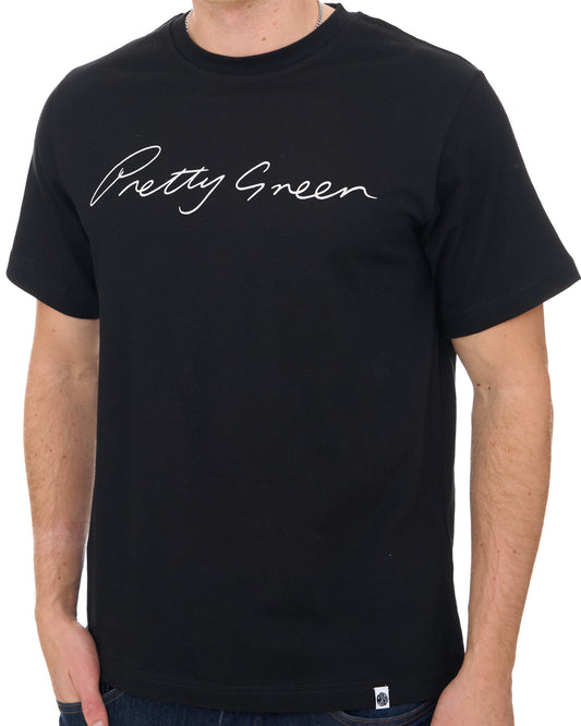 Pretty Green Pretty Green PG Signature T Shirt Black