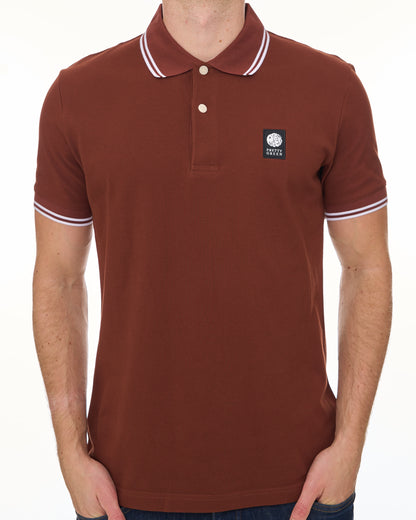 Pretty Green Rayner Polo Shirt Brown