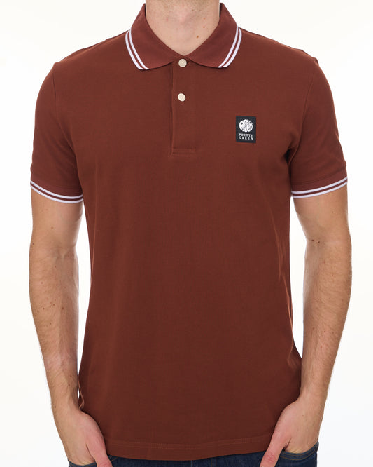 Pretty Green Pretty Green Rayner Polo Shirt Brown