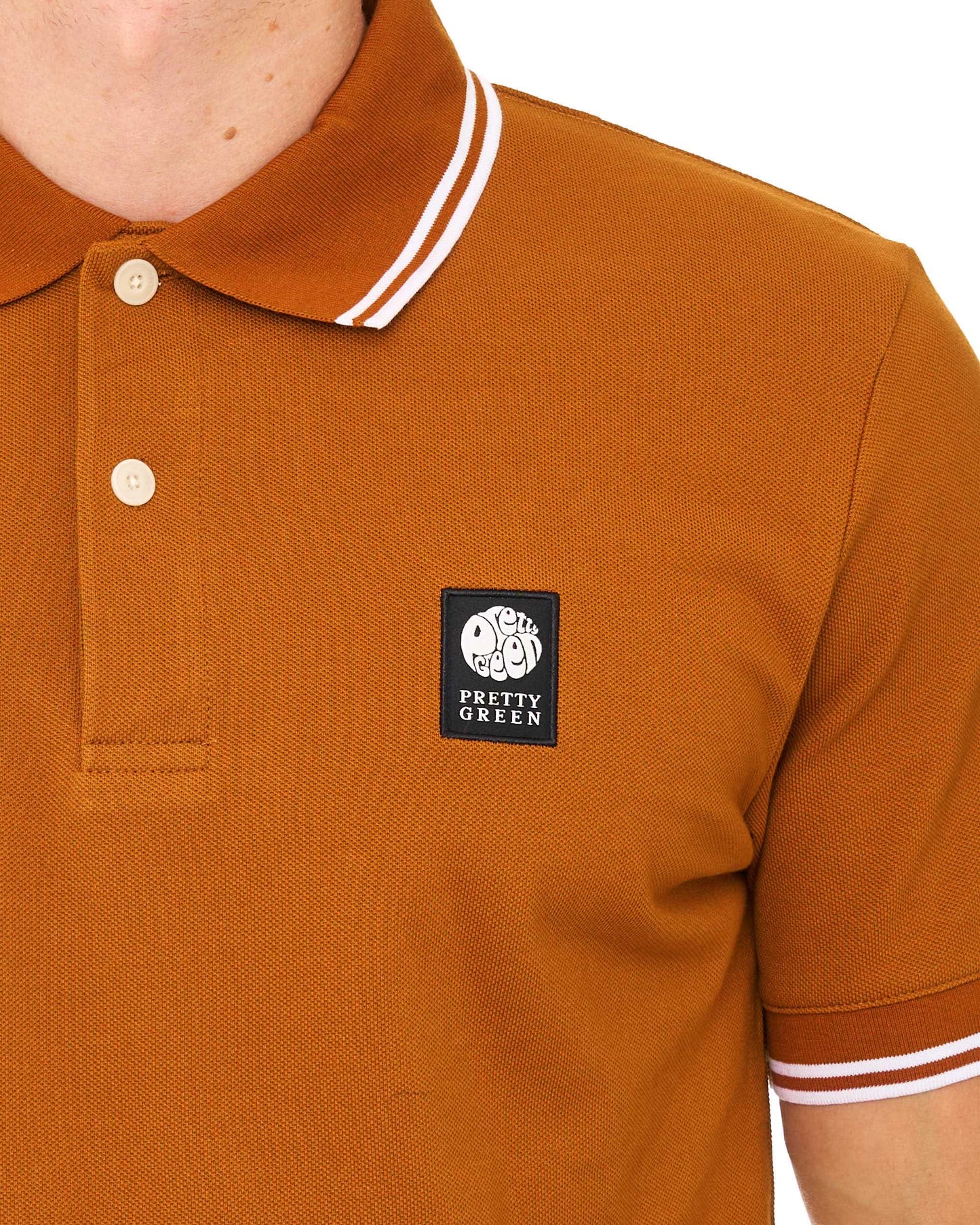 Pretty Green Rayner Polo Shirt Rust
