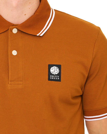 Pretty Green Rayner Polo Shirt Rust