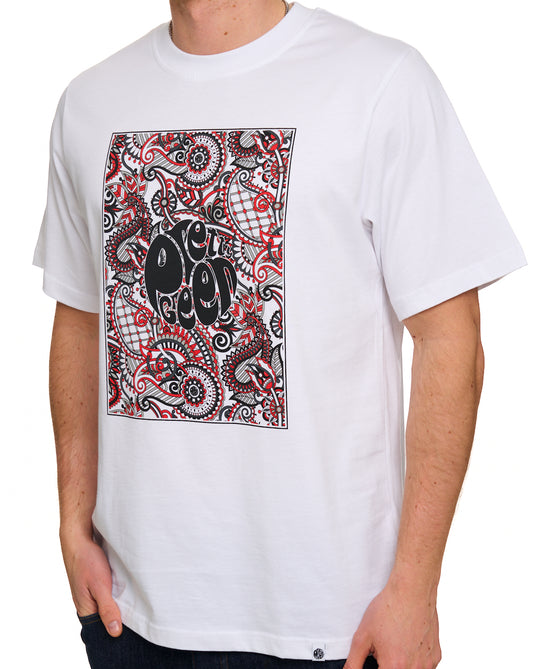 Pretty Green Pretty Green Resonance Box Logo T Shirt White