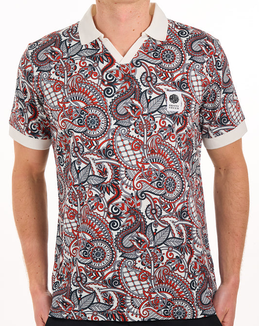 Pretty Green Resonance Printed Polo Multi