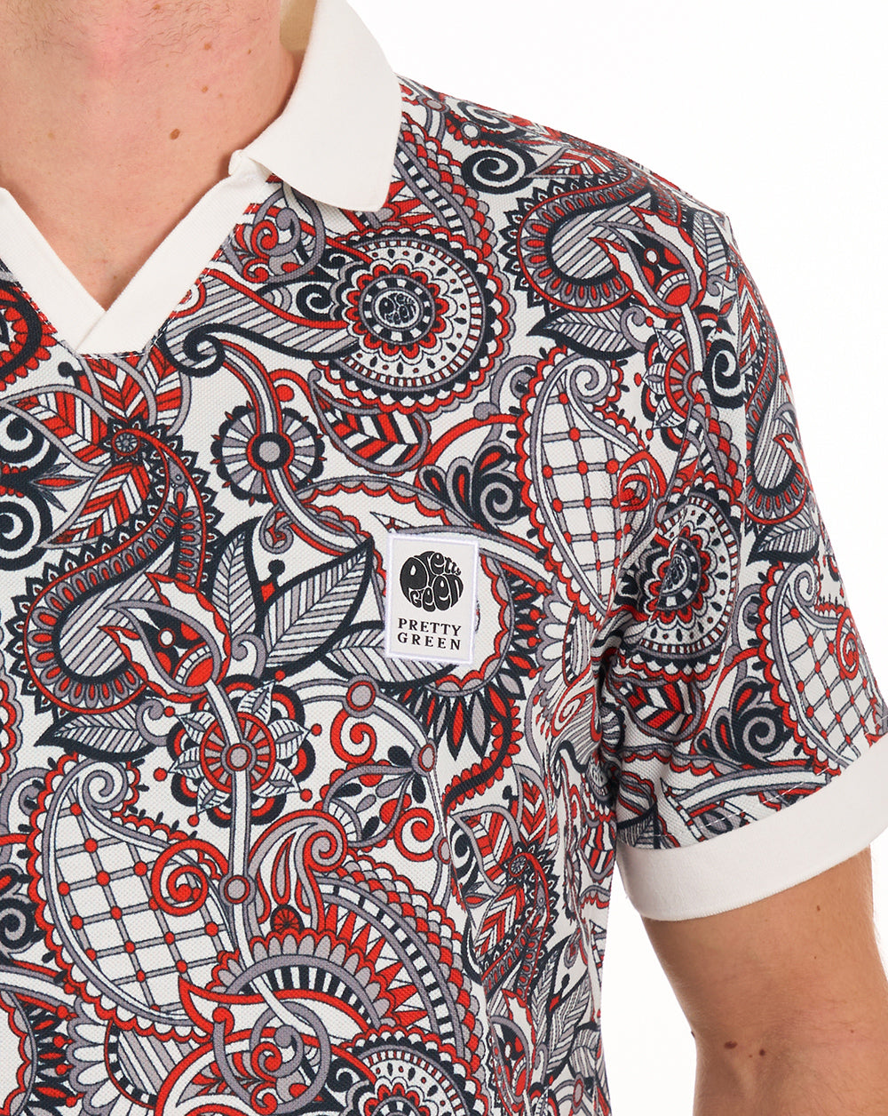 Pretty Green Resonance Printed Polo Multi