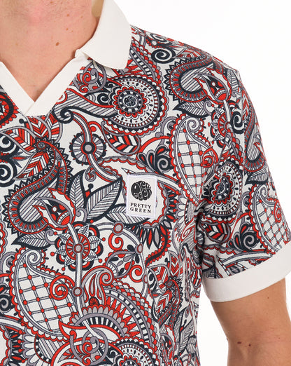 Pretty Green Resonance Printed Polo Multi