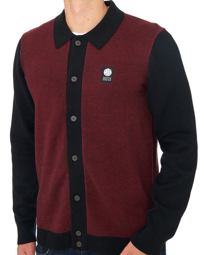 Pretty Green Roxy Knit Shirt Black/Red