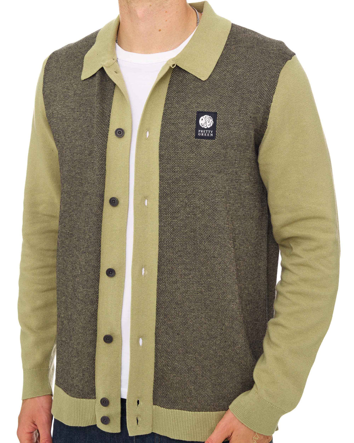 Pretty Green Roxy Knit Shirt Camel