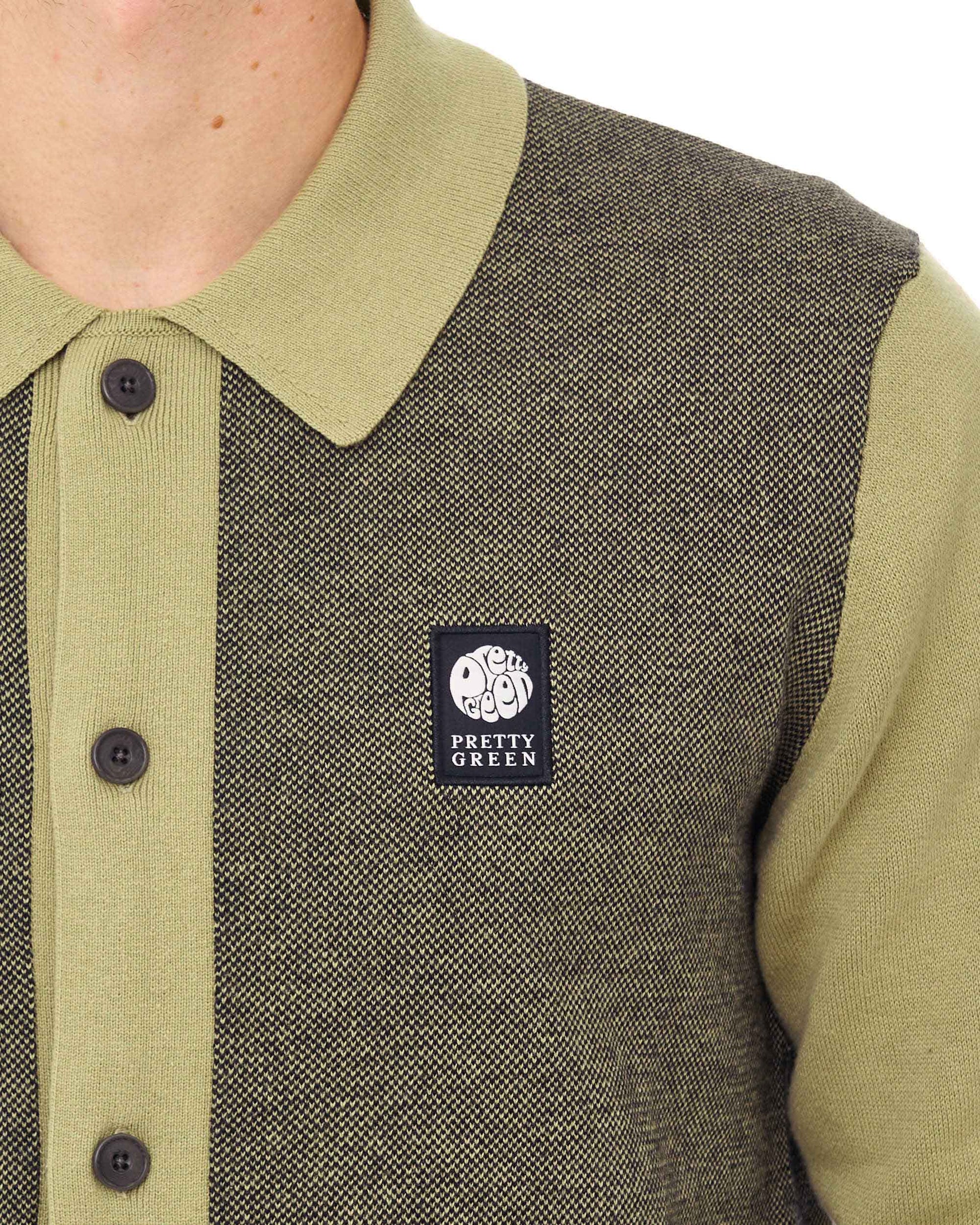Pretty Green Roxy Knit Shirt Camel