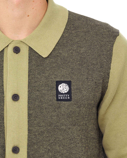 Pretty Green Roxy Knit Shirt Camel