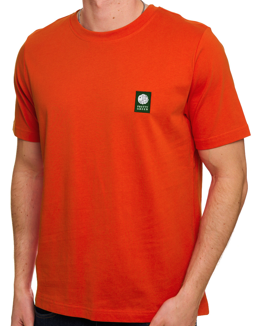 Pretty Green Sinclair T Shirt Bright Red