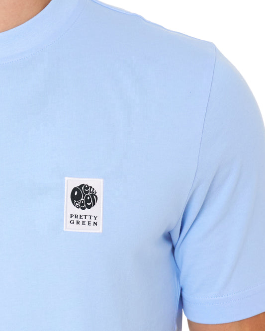 Pretty Green Pretty Green Sinclair T Shirt Sky Blue
