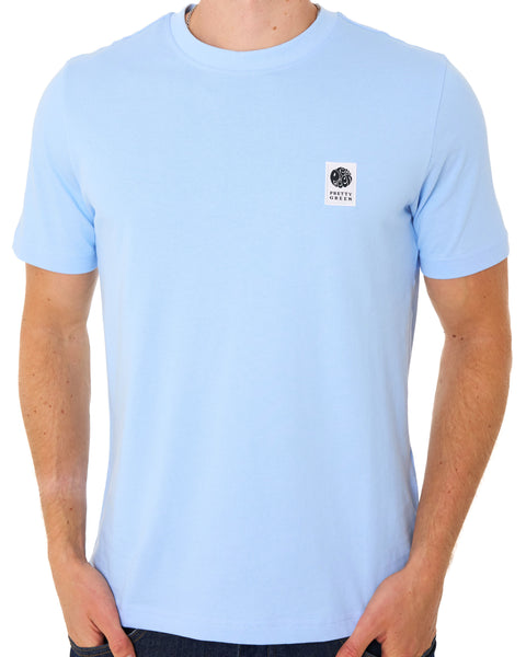 Pretty Green Sinclair T Shirt Sky Blue