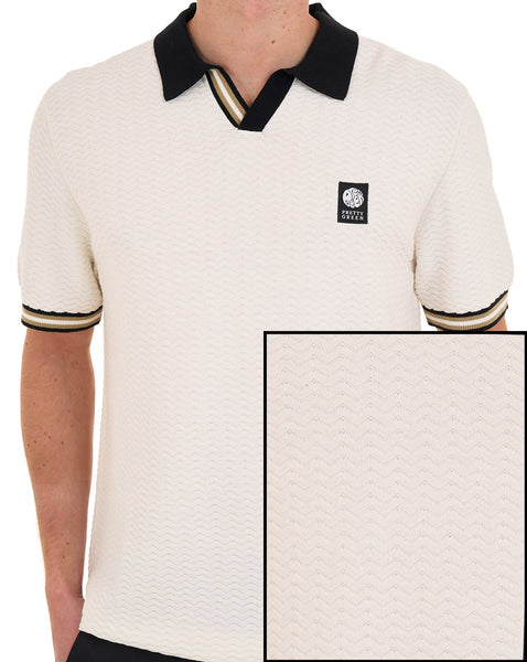 Pretty Green Stratosphere Knit Polo White