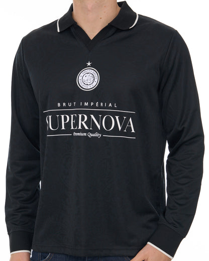 Pretty Green Supernova Football Top Black