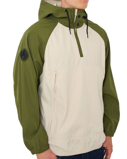 Pretty Green Travis Smock Khaki