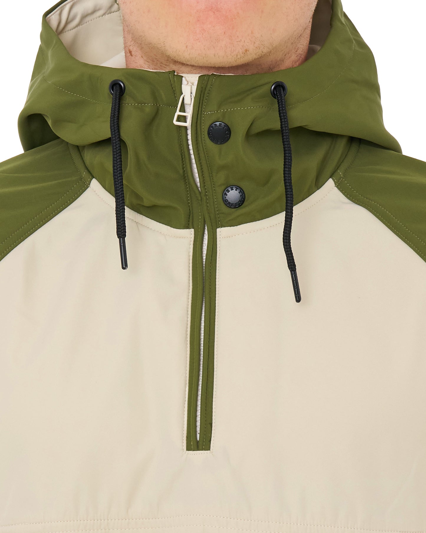 Pretty Green Travis Smock Khaki