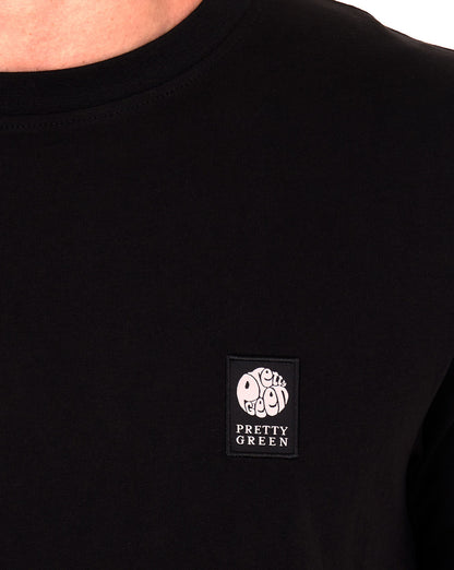 Pretty Green Sinclair T Shirt Black
