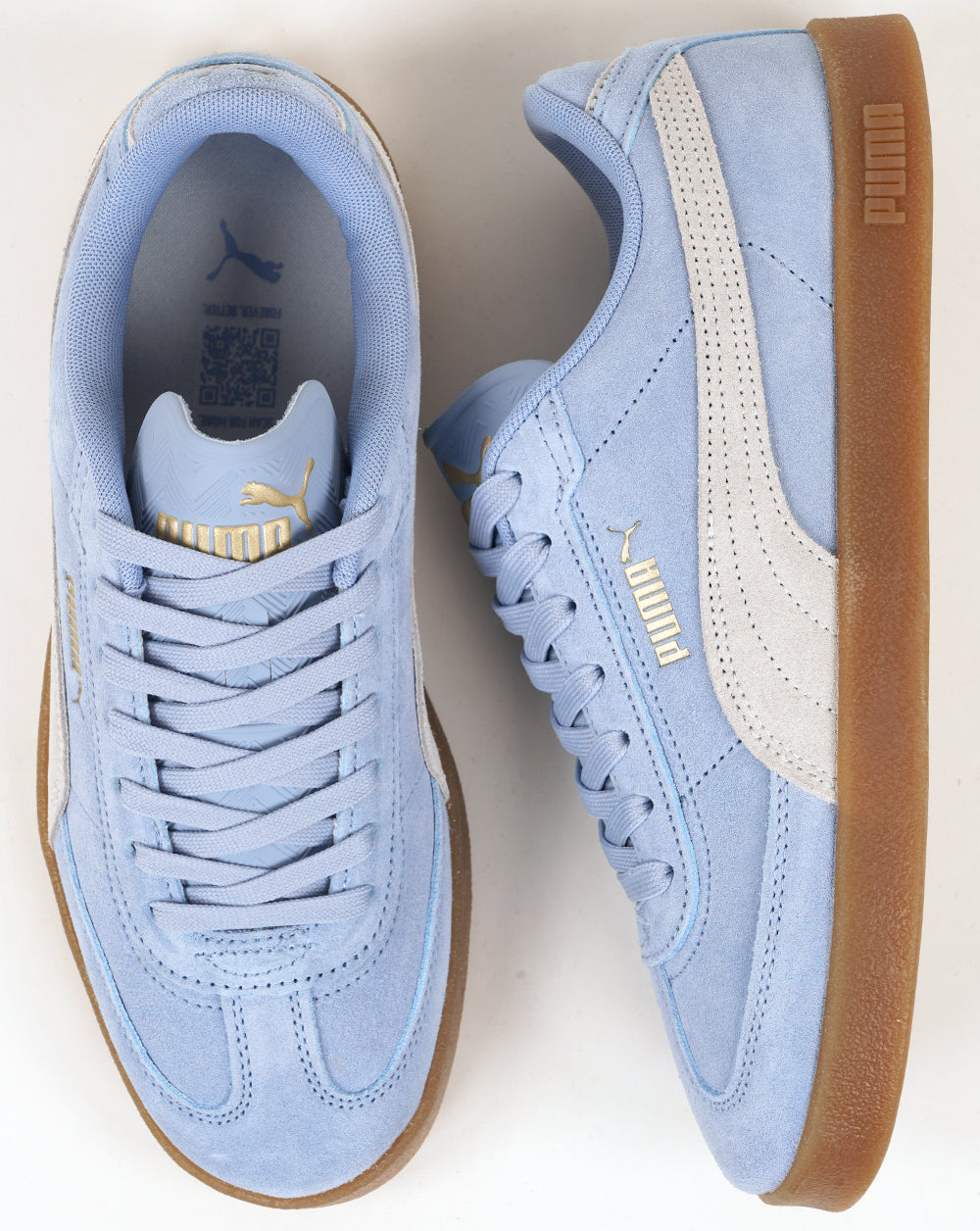 Puma Club II Era Suede Trainers Sky/Silver Mist