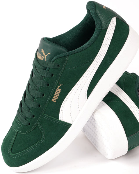 Puma Club Trainers Green/White