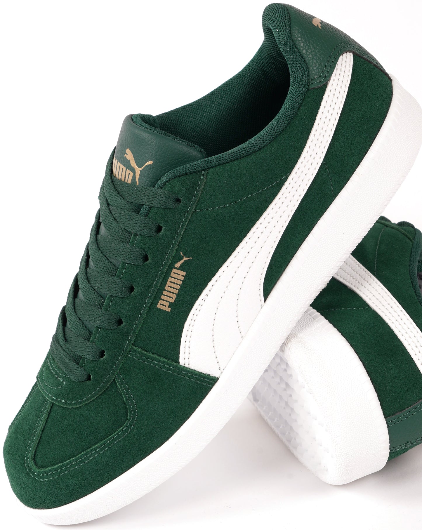 Puma Club Trainers Green/White