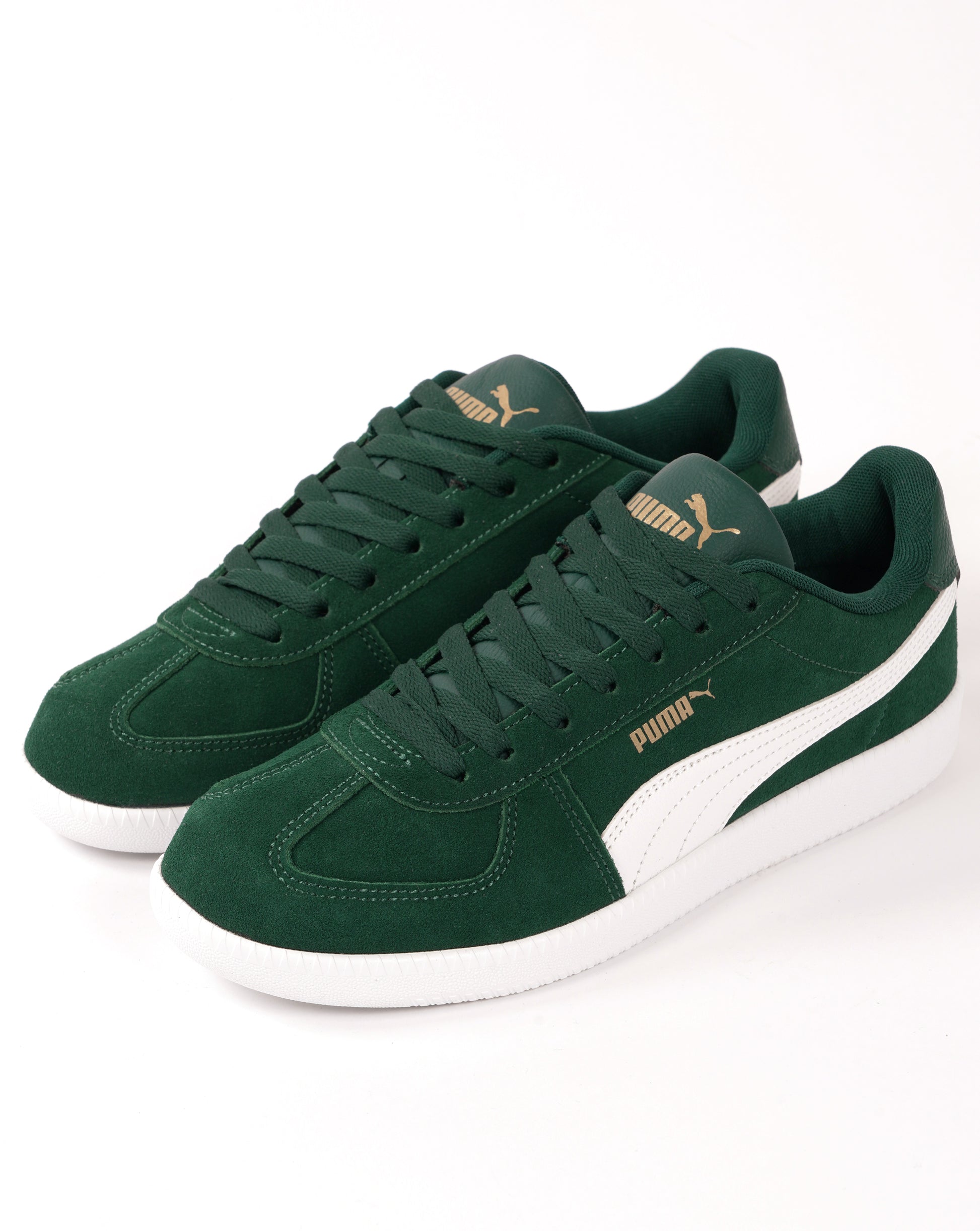 Puma Club Trainers Green/White