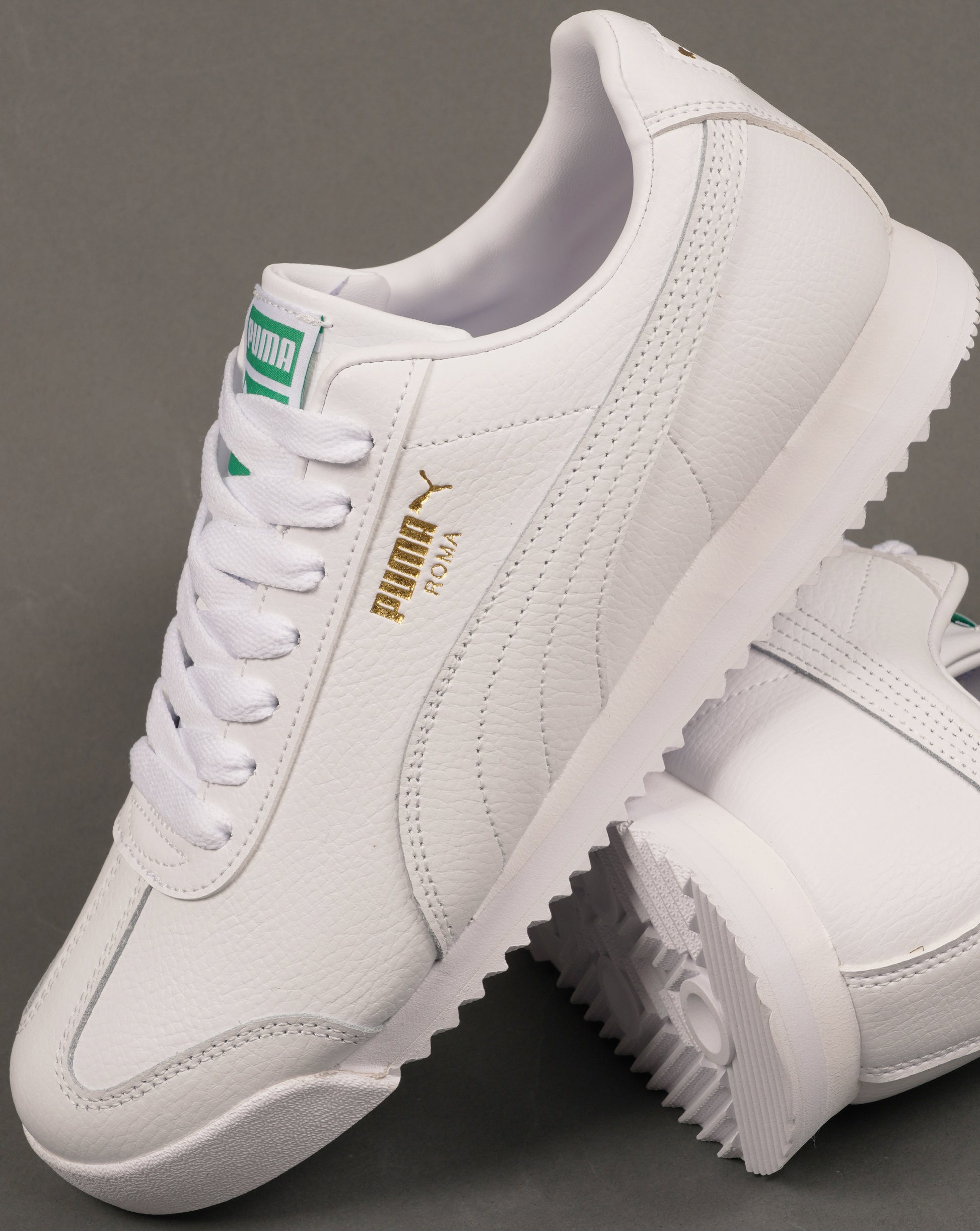 Puma Roma 24 Standard Trainers White/Archive Green