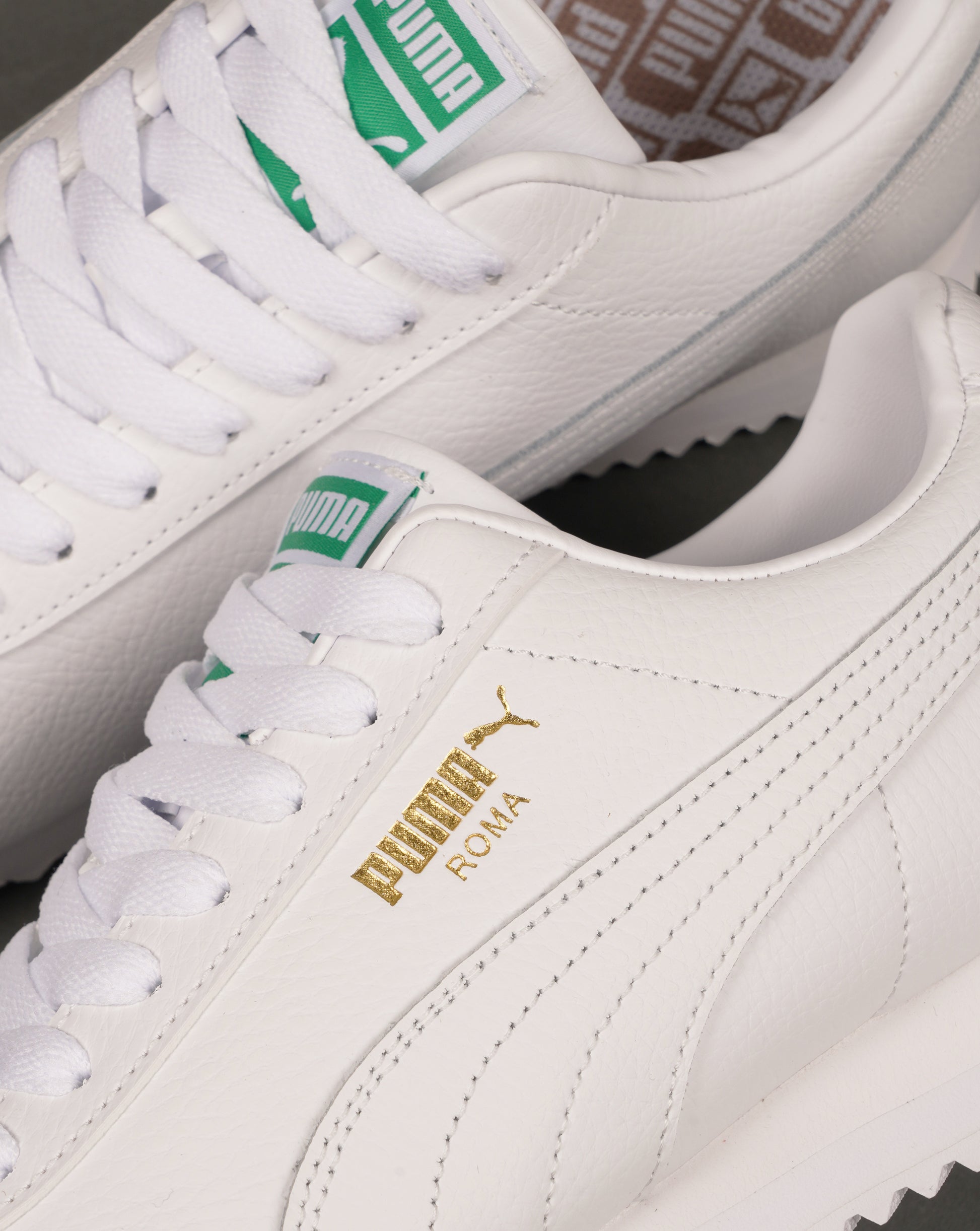 Puma Roma 24 Standard Trainers White/Archive Green