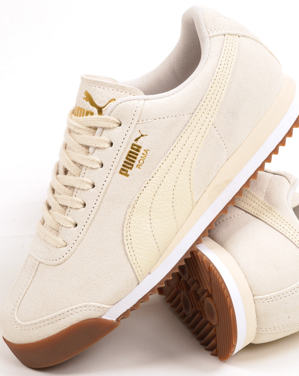 Puma Roma Suede Trainers Off White