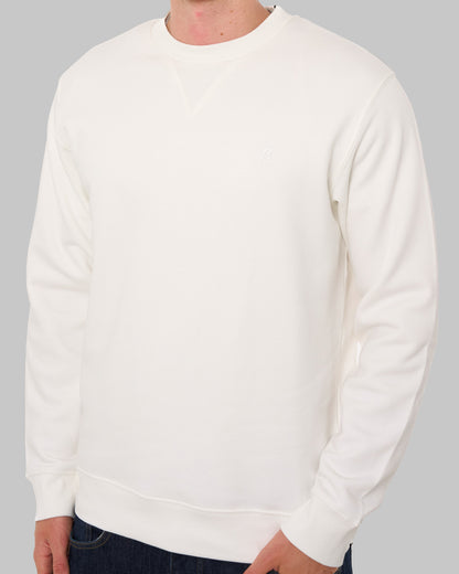 Replay Crew Sweat Natural White