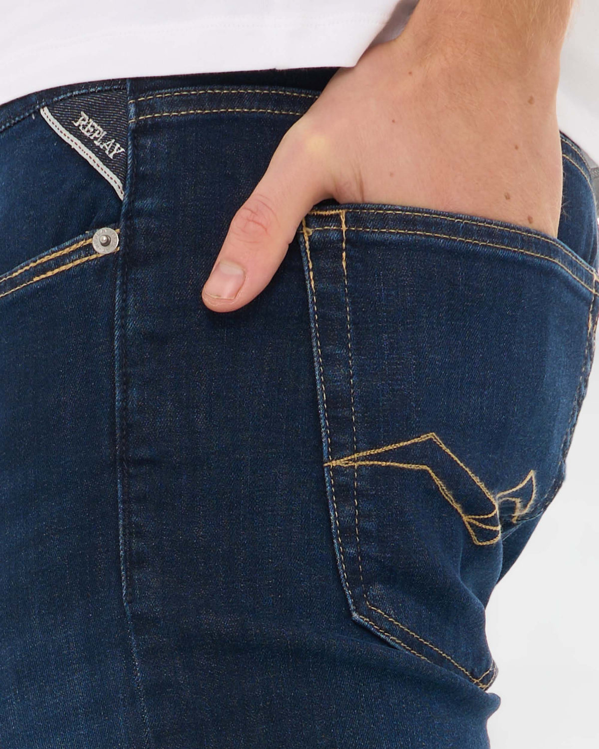 Replay Grover Straight Fit Jeans Dark Blue