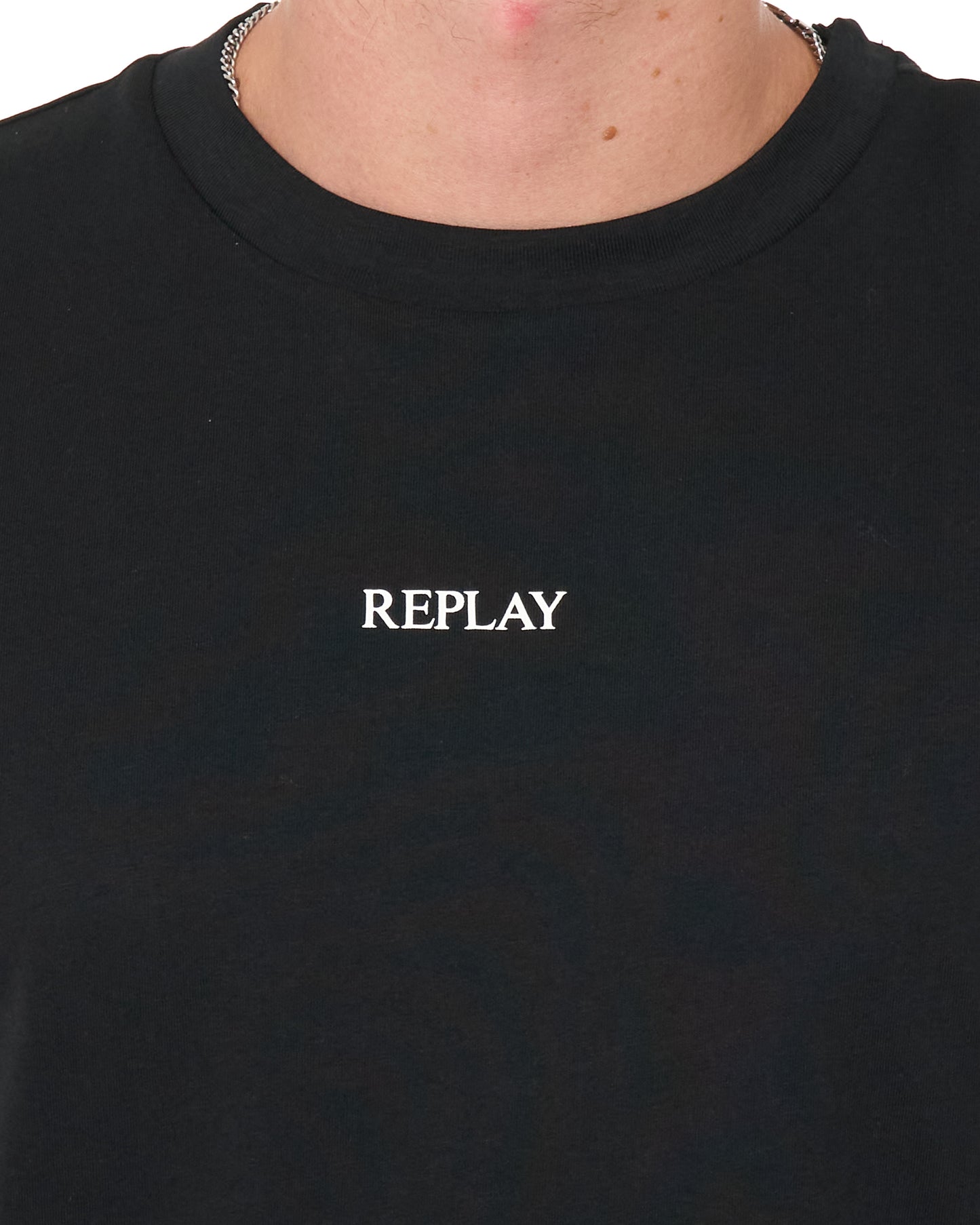 Replay Logo T Shirt Black