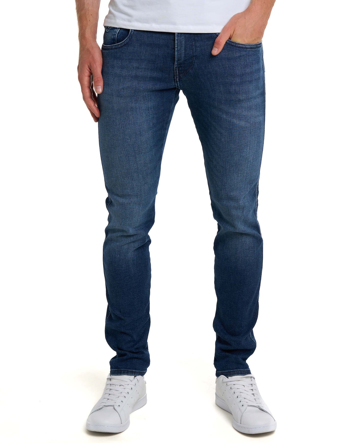 Replay Power Stretch Anbass Slim Fit Jeans Medium Blue