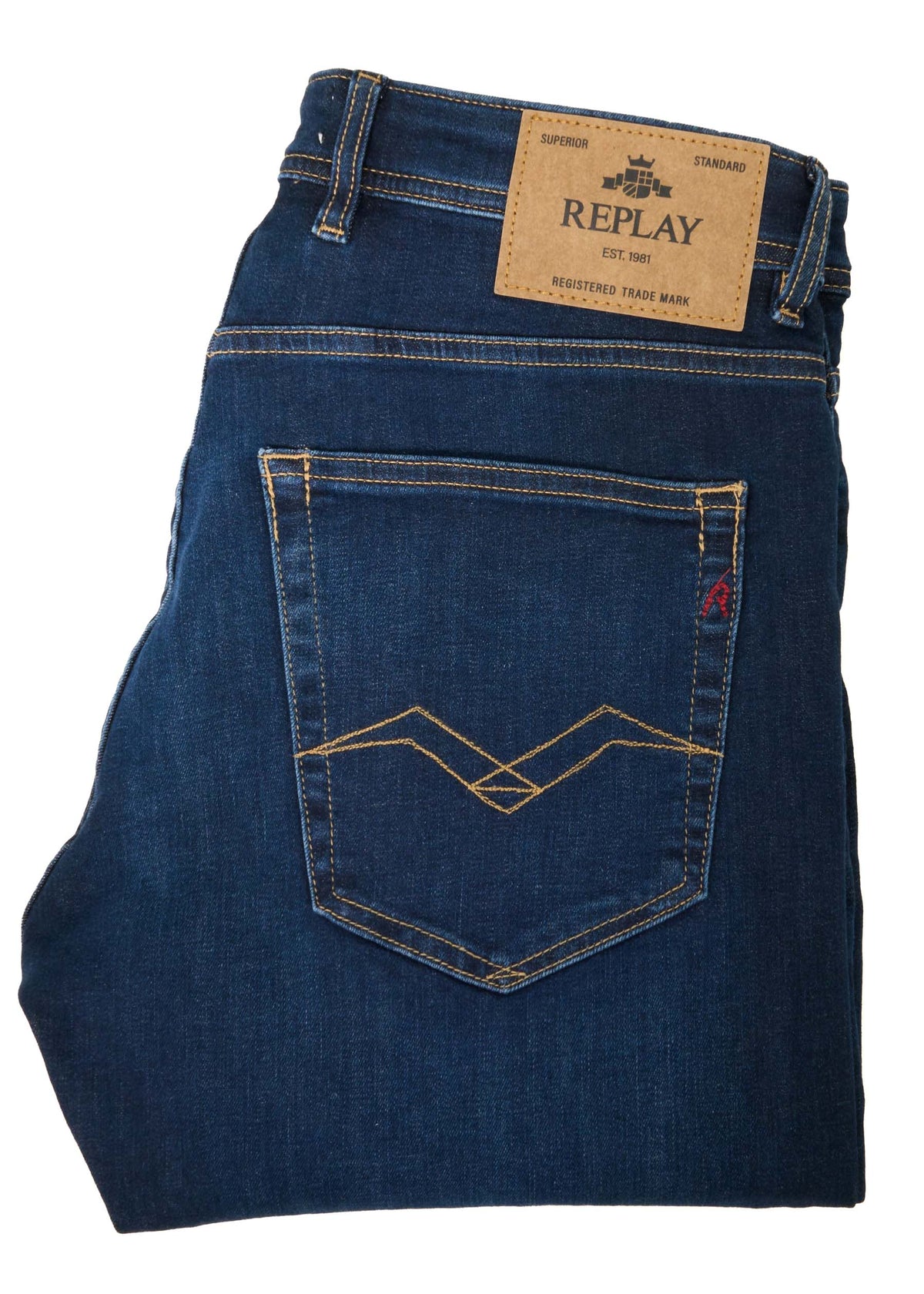 Replay Grover Straight Fit Jeans Dark Blue