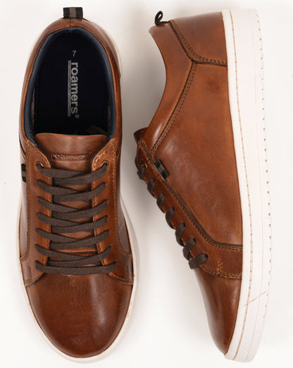 Roamers 7 Eyelet Shoe Trainers Tan
